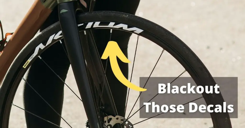 How to Blackout Decals on Road Bike Wheels