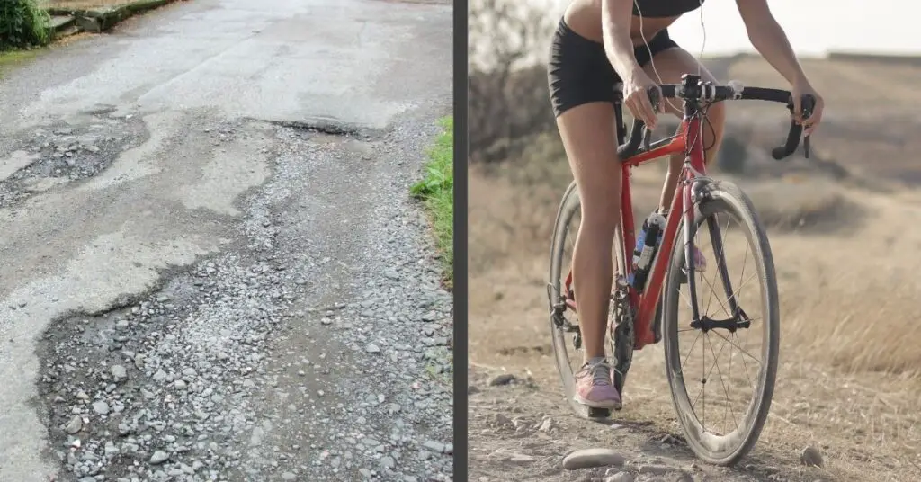 can road bike handle bumps, Potholes & Rough Roads